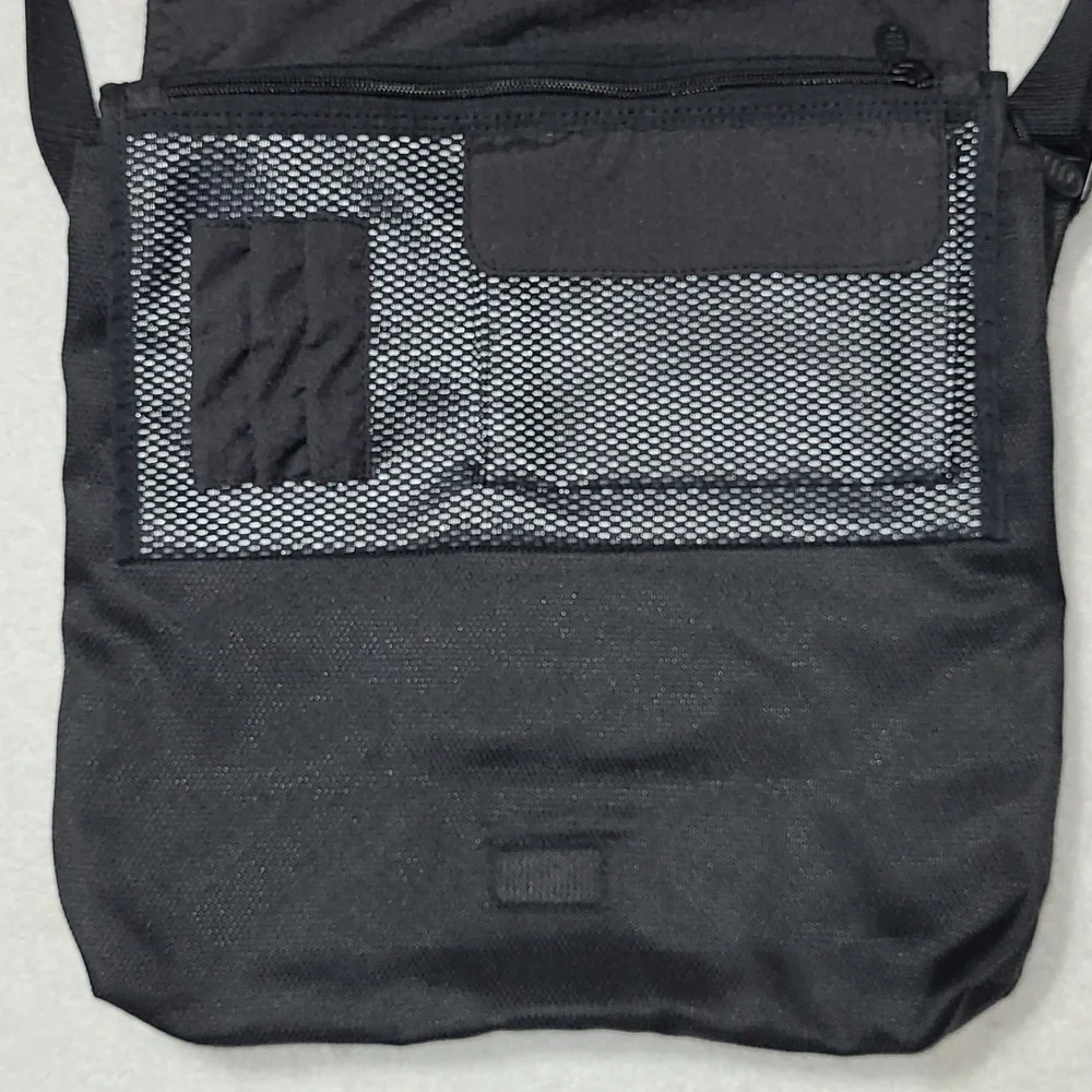 TUMI Alpha Flap Body Bag Black In Canvas Material